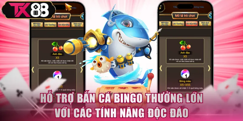 Hỗ trợ Bắn Cá Bingo thưởng lớn với các tính năng độc đáo