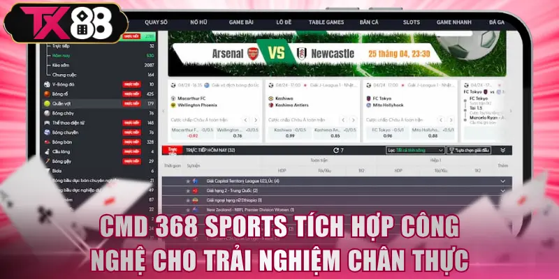 CMD 368 Sports tích hợp công nghệ mới cho trải nghiệm chân thực