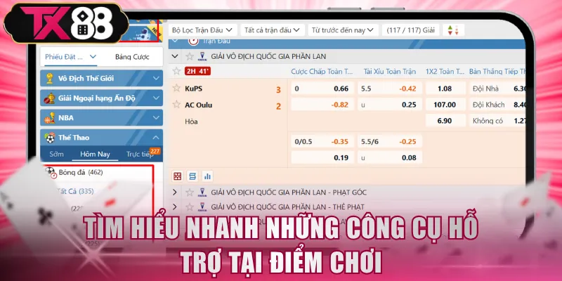 Tìm hiểu nhanh những công cụ hỗ trợ tại điểm chơi