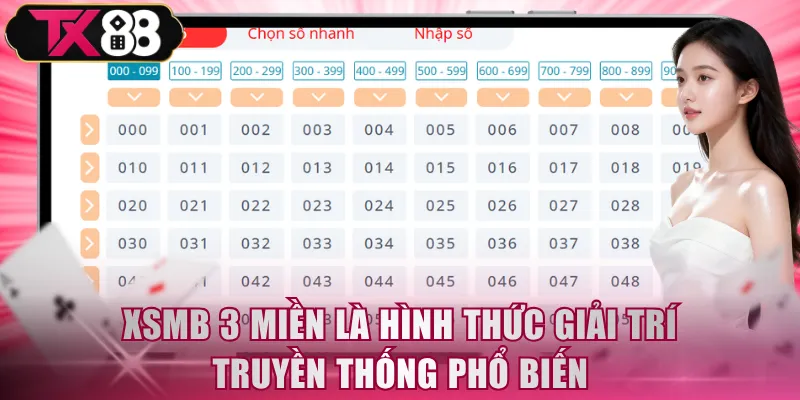 XSMB 3 miền là hình thức giải trí truyền thống phổ biến